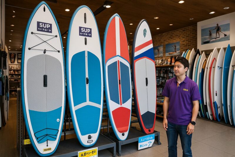 ムラサキスポーツのSUP売り場イメージ