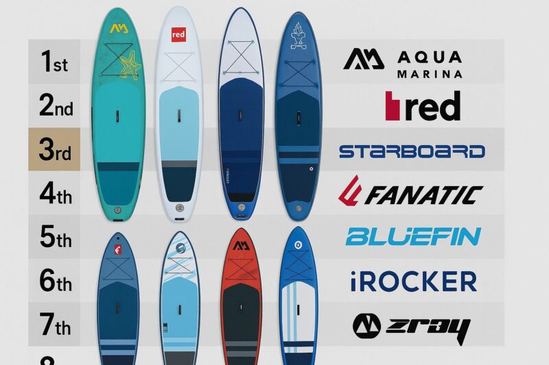 メーカー別のSUP並べたランキング図イメージ