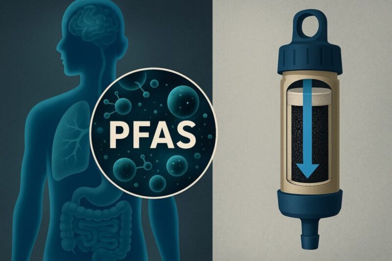 PFASなどの化学物質の危険性を示すイメージ図