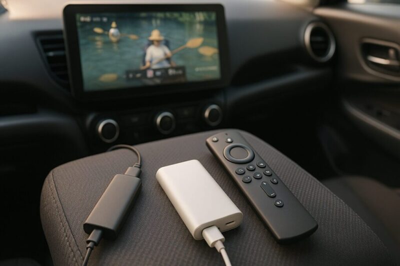 Wi-Fi不要でも使えるFire TV Stick＋モバイルバッテリー構成イメージ