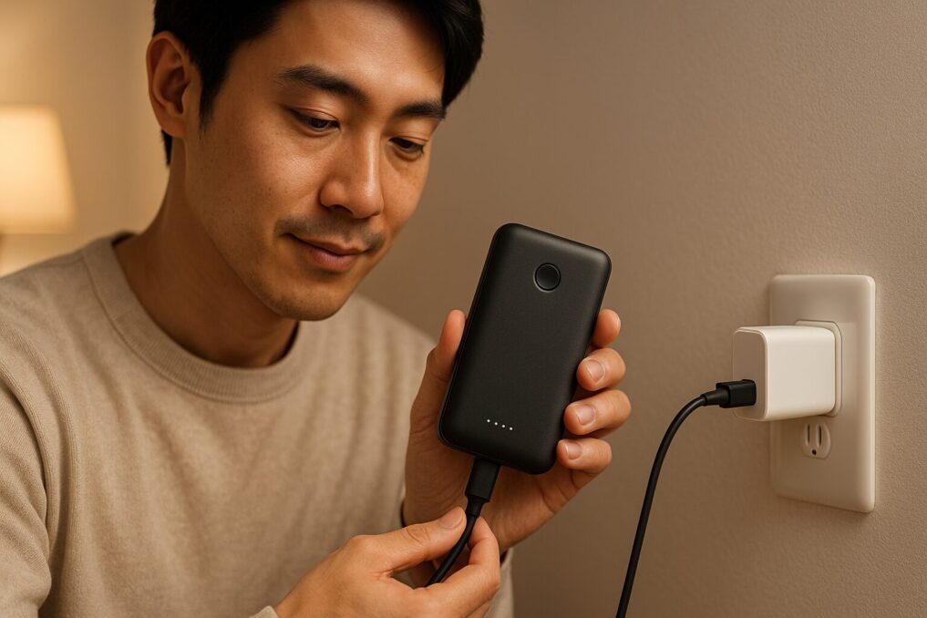 「Anker Power Bankを安全に充電している様子イメージ