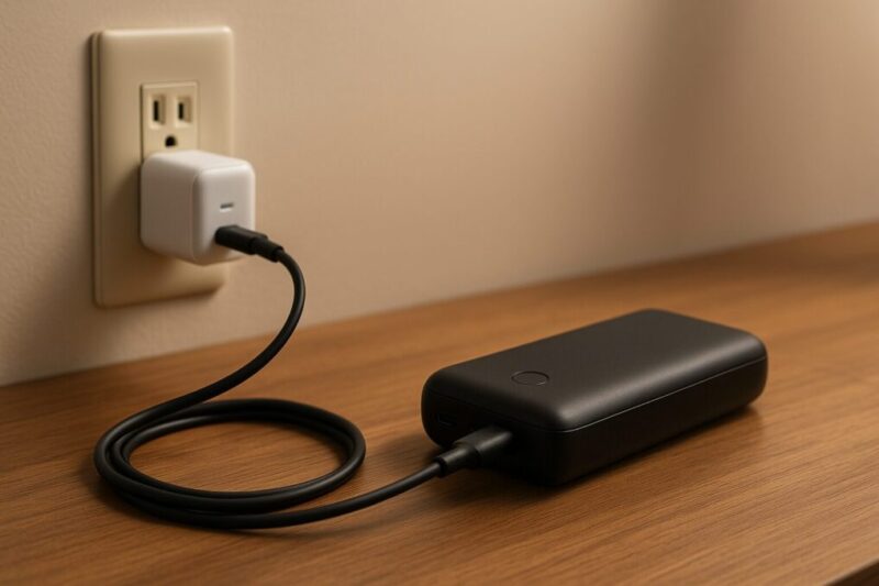 「USB-C to CケーブルとPDアダプターの組み合わせ」イメージ