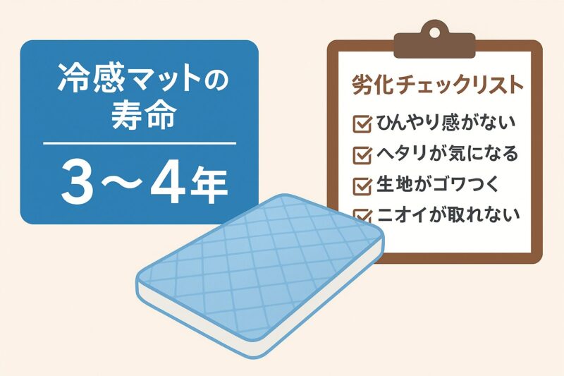 寿命の目安年数と劣化チェックリストイメージ