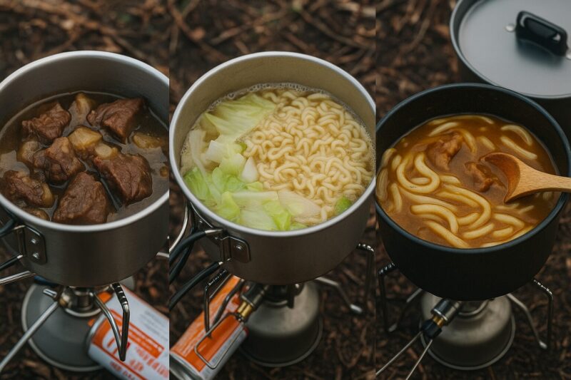 3種の冬レシピと調理シーン