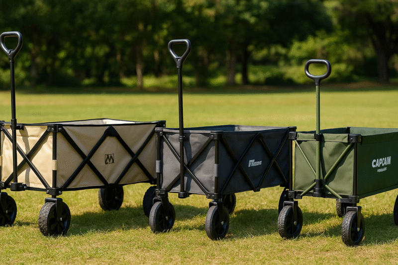 WAQ・FIELDOOR・キャプテンスタッグ3製品並べた比較図イメージ