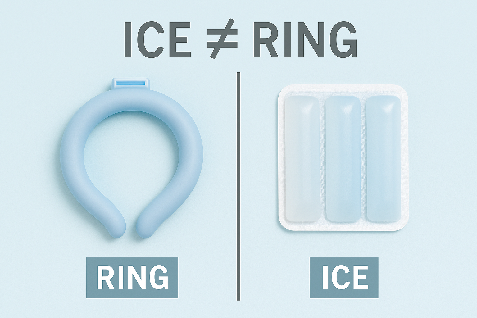 購入時には「ICE=リング」ではないことに注意し、商品名をよく確認することが必要イメージ