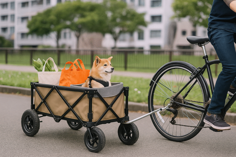 自転車牽引用にカスタマイズイメージ