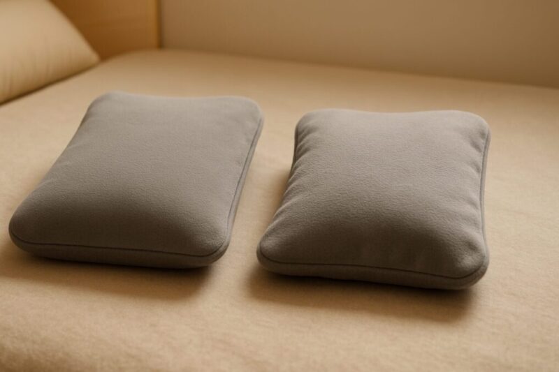 湯たんぽの劣化サインと買い替えを連想させる比較イメージ