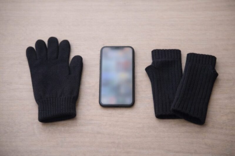 手袋と指なしアームウォーマーを用途別に比較するイメージ