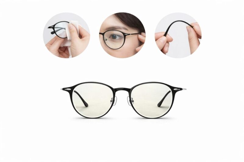 鼻パッドや耳かけの形状、掛け心地や見た目など、メガネ選びで確認したい要素をまとめた