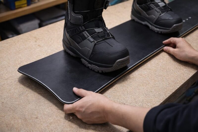 ブーツ幅と板幅の相性を確認して失敗を避けるイメージ