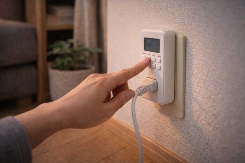 外付けの仕組みで消し忘れ防止を強化するイメージ