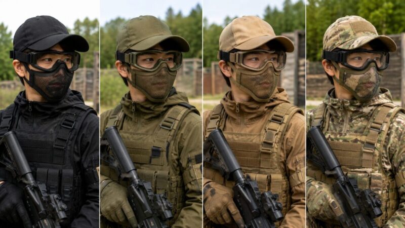 かっこいいサバゲーフェイスガードのカラー選び