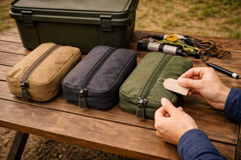 ポーチ分けと定位置づくりで小物が迷子にならない工夫