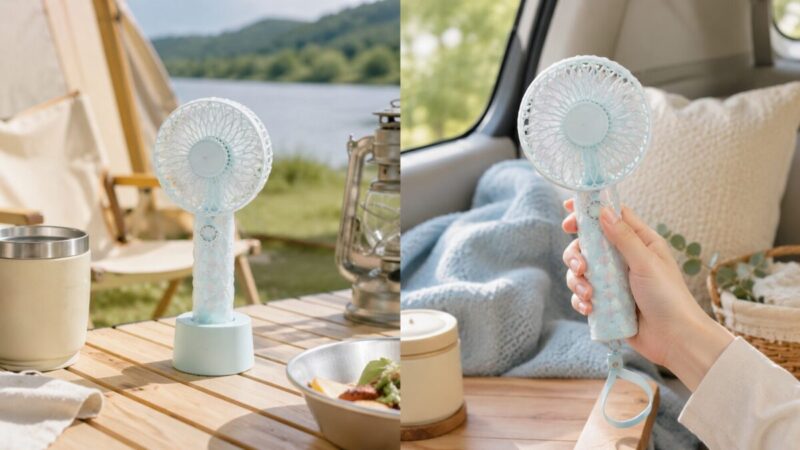 卓上でも手持ちでも使える2WAYタイプのハンディファンを夏レジャー目線で比較