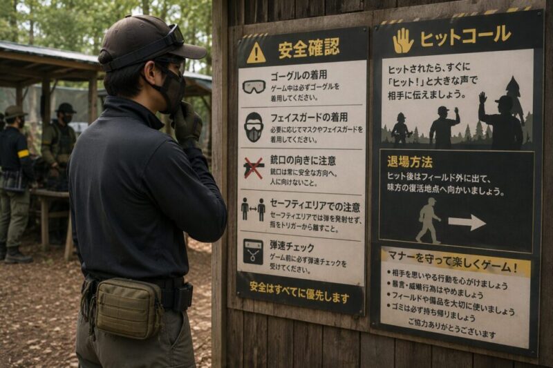 サバゲーで嫌われないために安全ルールとマナーを確認する初心者