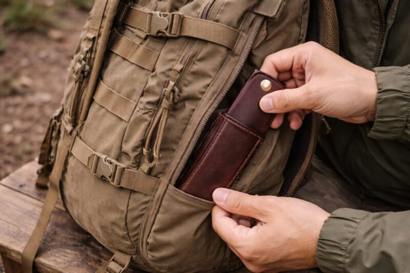 移動中はすぐ取り出せない場所に収納しているイメージ