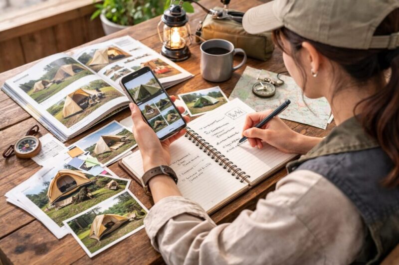 ソロテントの比較ポイントを整理している初心者キャンパー