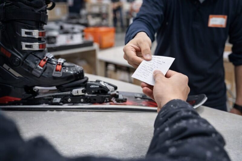 持ち込み調整の受付で必要情報を伝えるイメージ