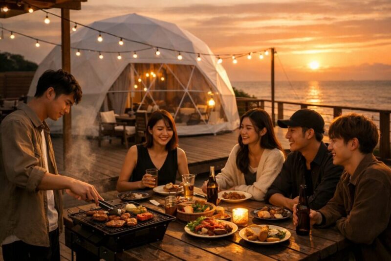 東海エリアで自然体験を楽しめるグランピングのイメージ