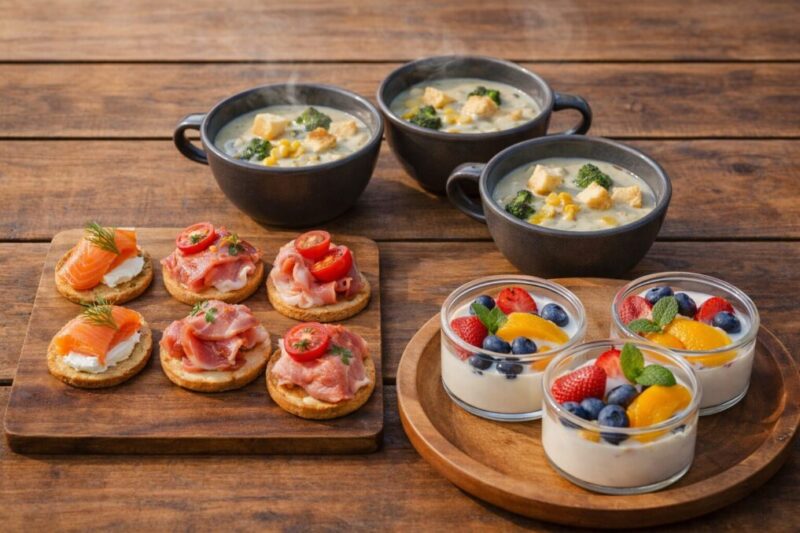 手作り感を出しつつ準備の手間を抑えた簡単アウトドア料理