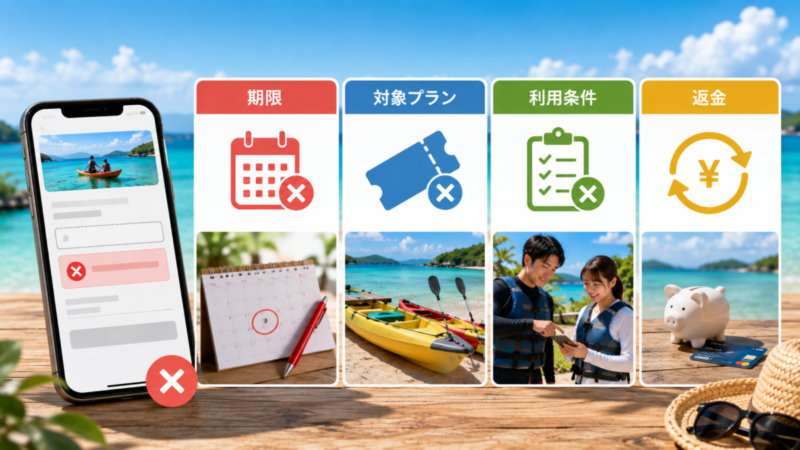 クーポンが使えない原因となる期限・対象プラ