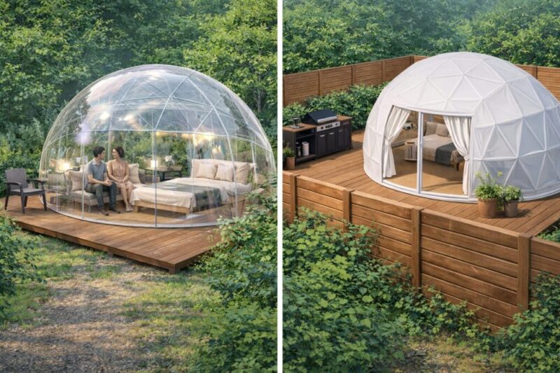 写真映え重視の施設と実用性重視の施設を比較するイメージ