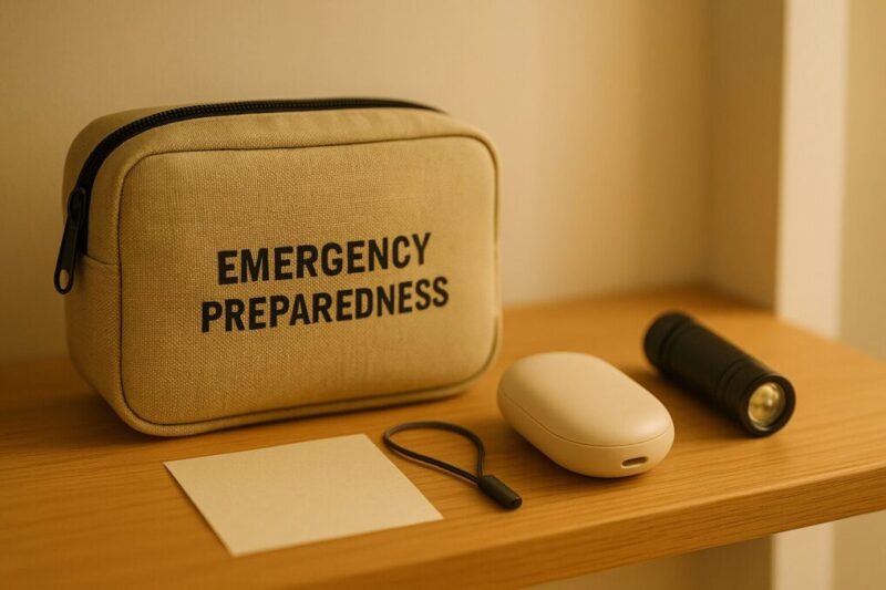 防災セットに入れておく携帯用ヒーターのイメージ