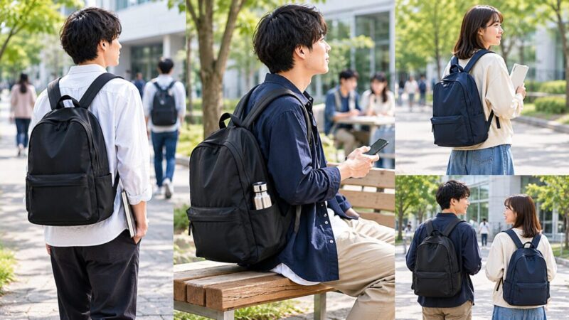 大学生の通学と休日に使いやすい軽量リュック