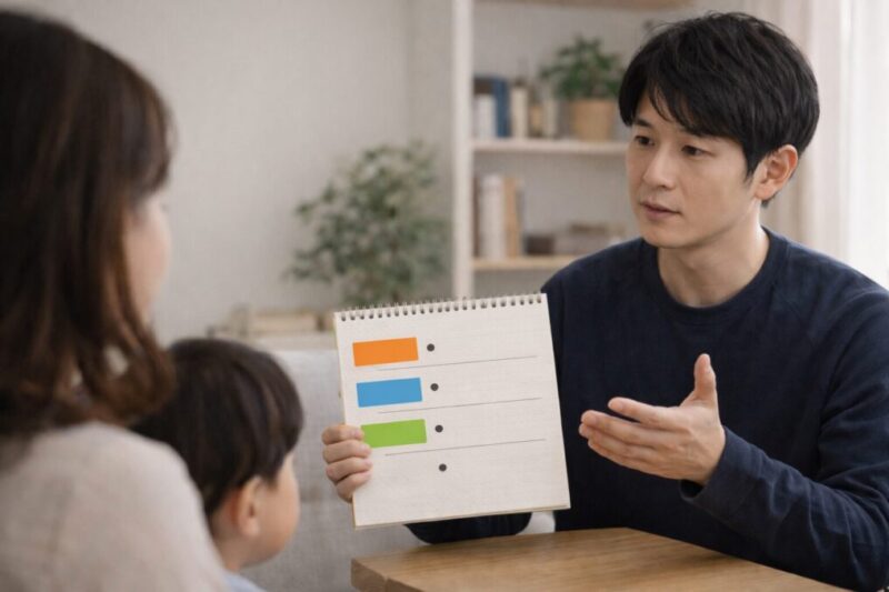 花粉症のつらさを家族や周囲にわかりやすく伝えるイメージ