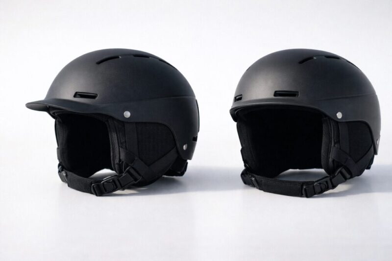 ツバ付きヘルメットと通常タイプの違い比較