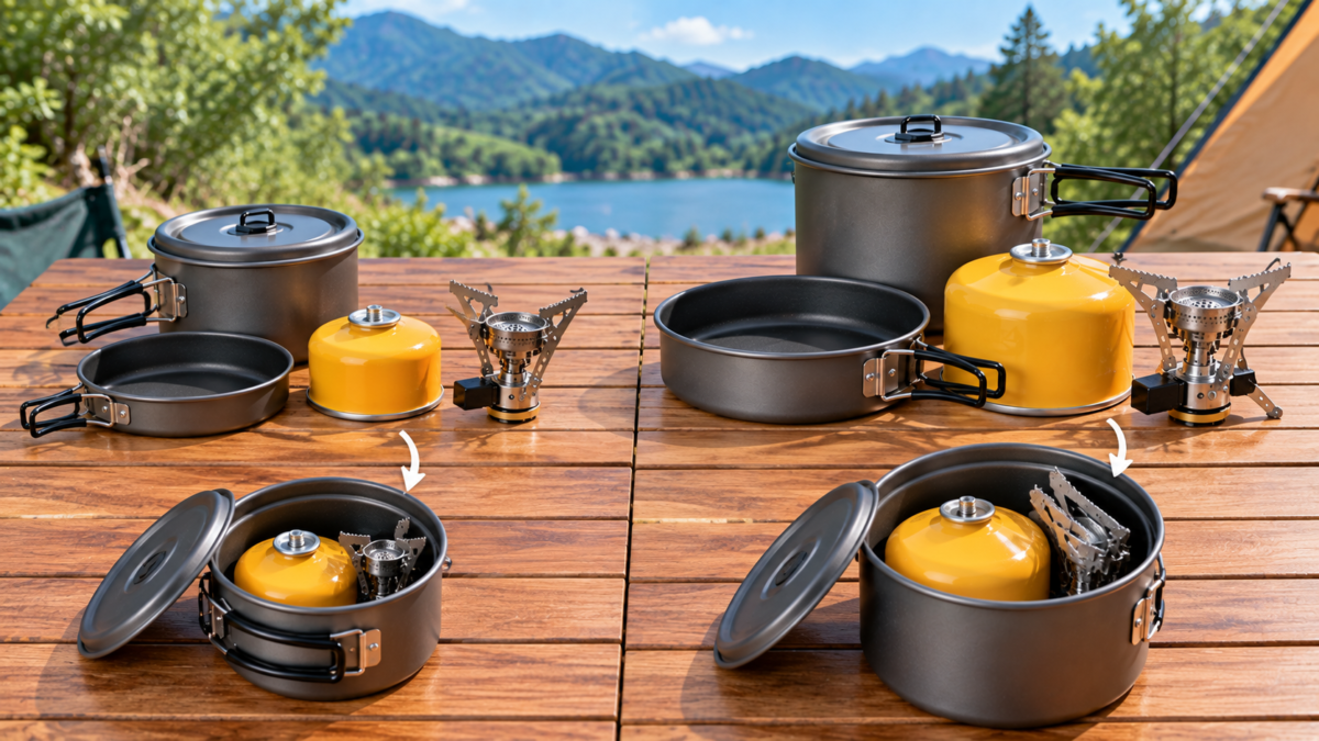 プリムスクッカーのスタッキングはどう選ぶ？110缶・250缶とS/Mの違い