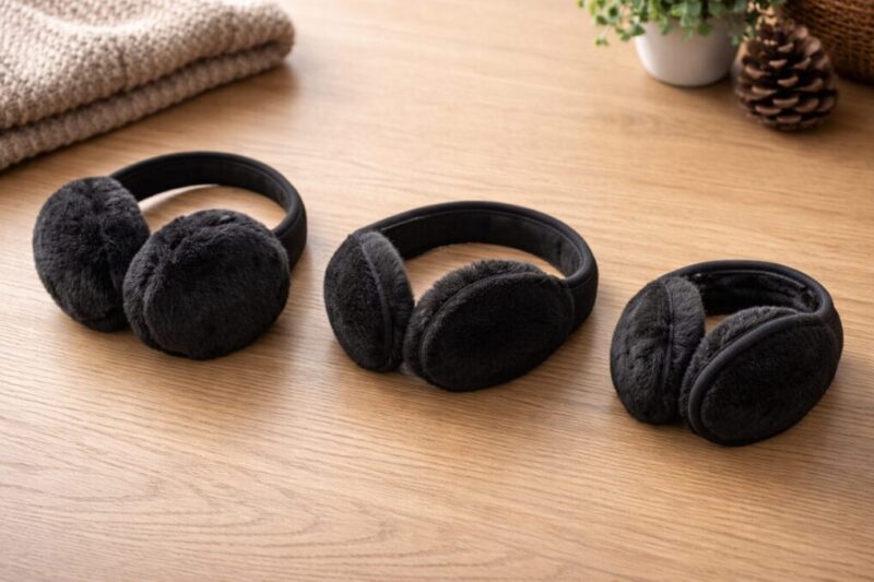 耳当てのアーム形状の違いを比較するイメージ