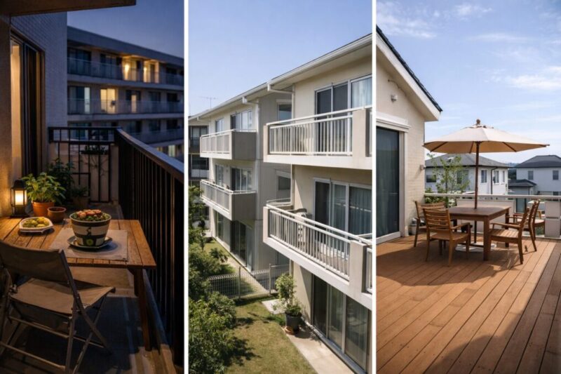 住宅タイプごとに異なるベランダ炭火利用の環境比較