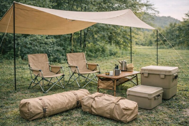 見た目と使いやすさを両立したキャンプサイトのイメージ