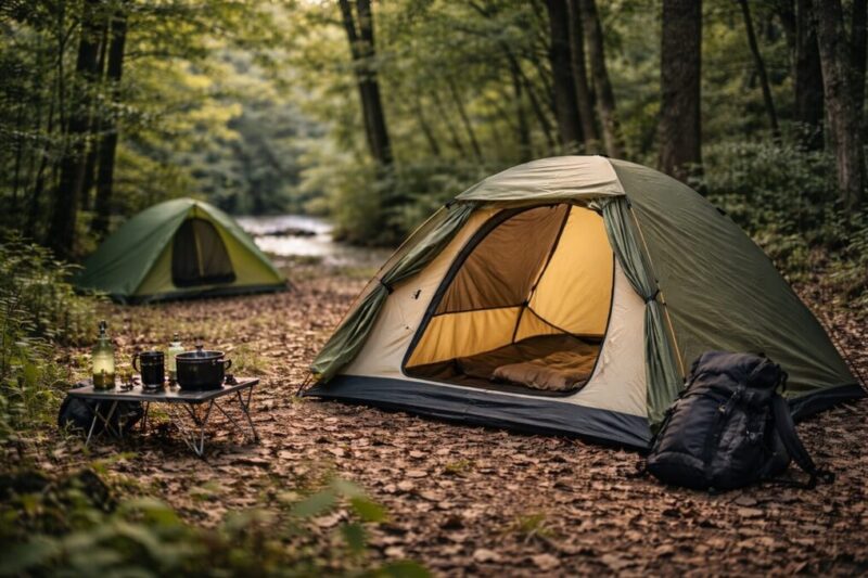 軽さだけでなく設営と耐風も意識してテントを選ぶイメージ