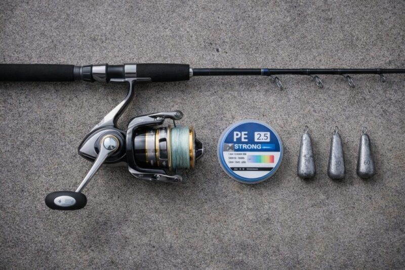 船釣りのタックル情報を読み解くための基本装備イメ