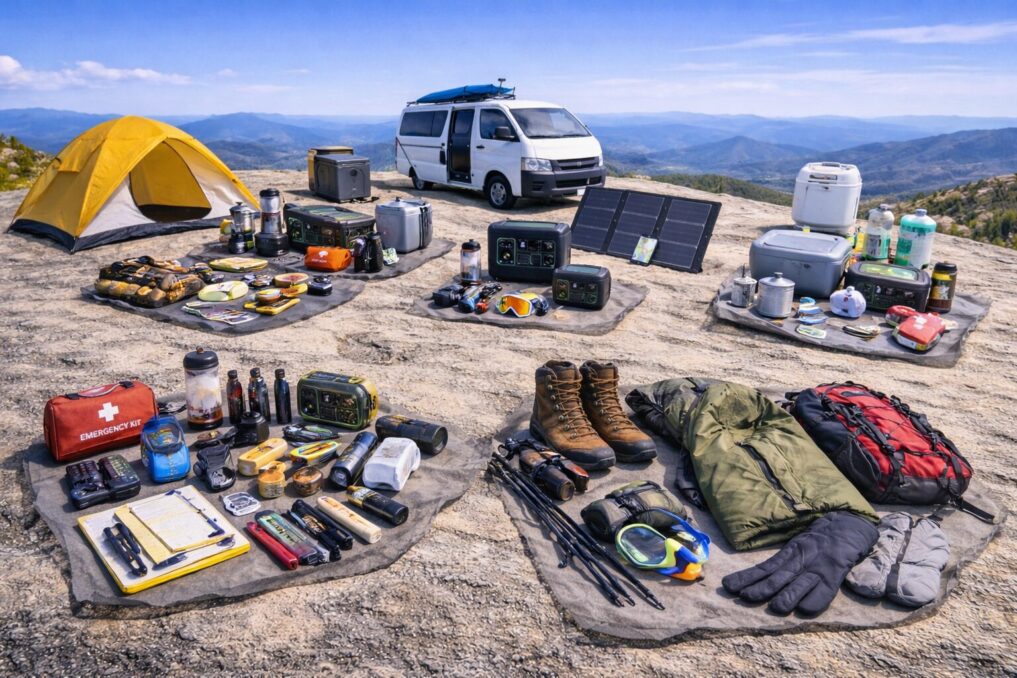 🧭 【目的別】アウトドア用品まとめ｜キャンプ・車中泊・防災まで完全ガイド