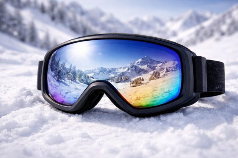 ミラーレンズの見え方を表すイメージ