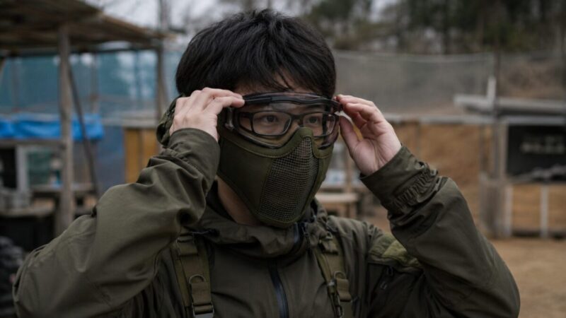 メガネ対応のサバゲーマスクとゴーグルのフィット確認
