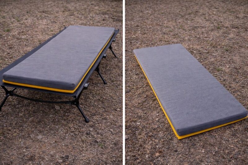 コット併用とマット単体の寝床比較