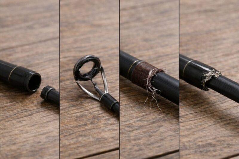 釣竿のガイド周辺に起きやすい代表的な破損症状の比較