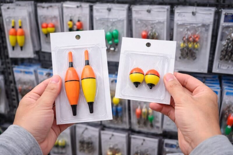 低価格釣具のパッケージを比較して選ぶイメージ