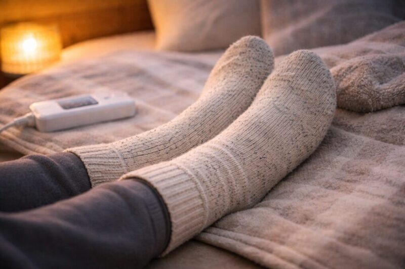 低温やけどを避けるため当たり続けない使い方を意識するイメージ