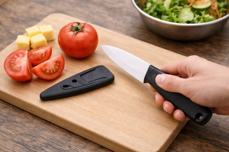 セラミックナイフは食材カット特化で使うと快適なイメージ