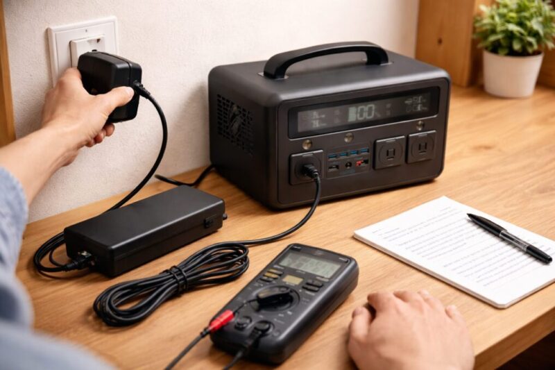 充電できない時にコンセントやケーブルを切り分け確認するイメージ