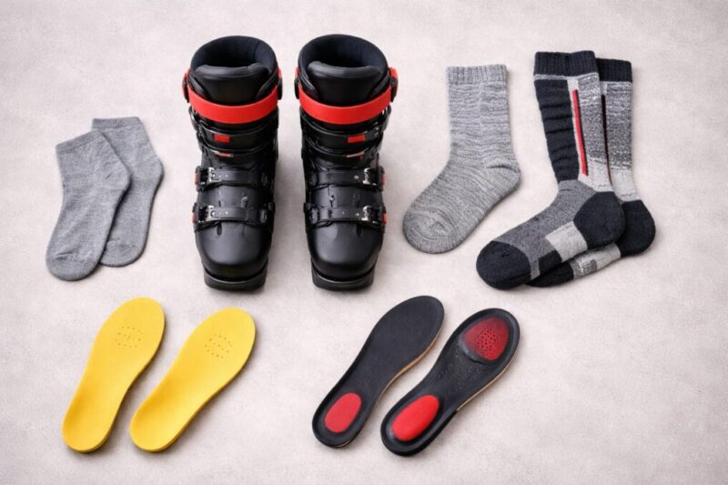 スキーブーツの痛みが熱成型だけでは解決しない原因を整理するイメージ