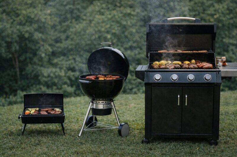 卓上型から大型までサイズ別に比較できるBBQグリルのイメージ