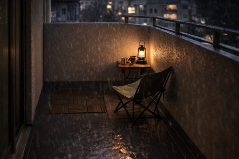 近隣に配慮しながら静かに楽しむ夜のベランピング