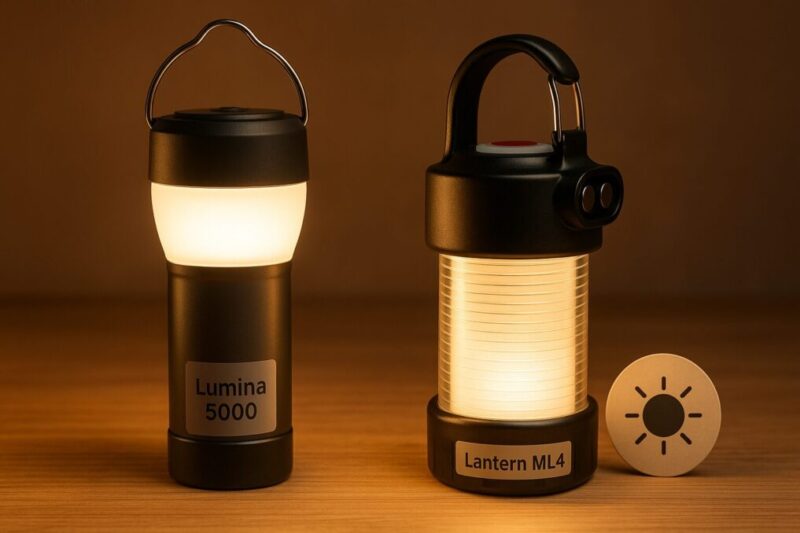 soomloomのLumina5000とレッドレンザー相当機を同一条件で比較したイメージ